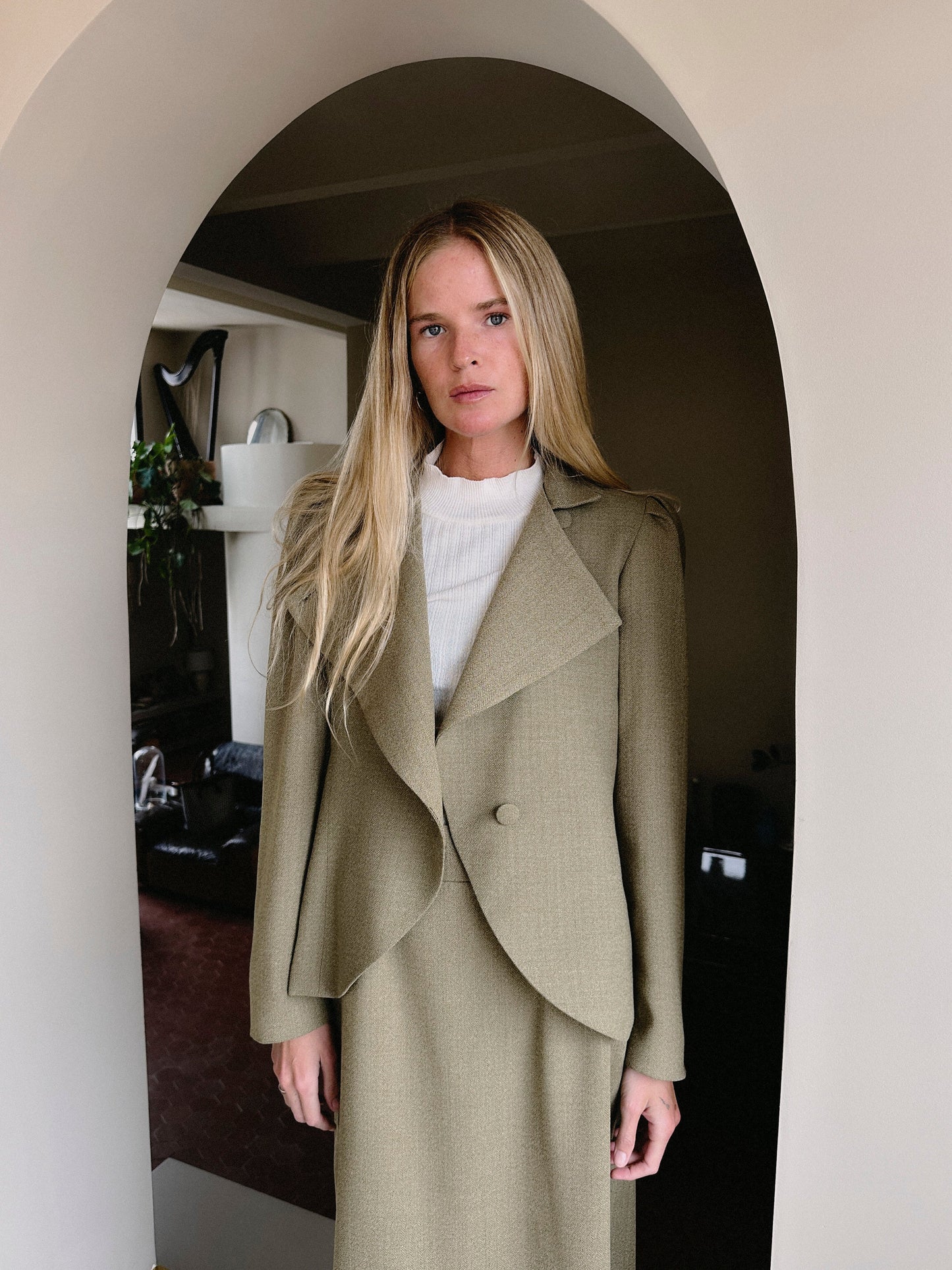 Olive Green Lana Blazer