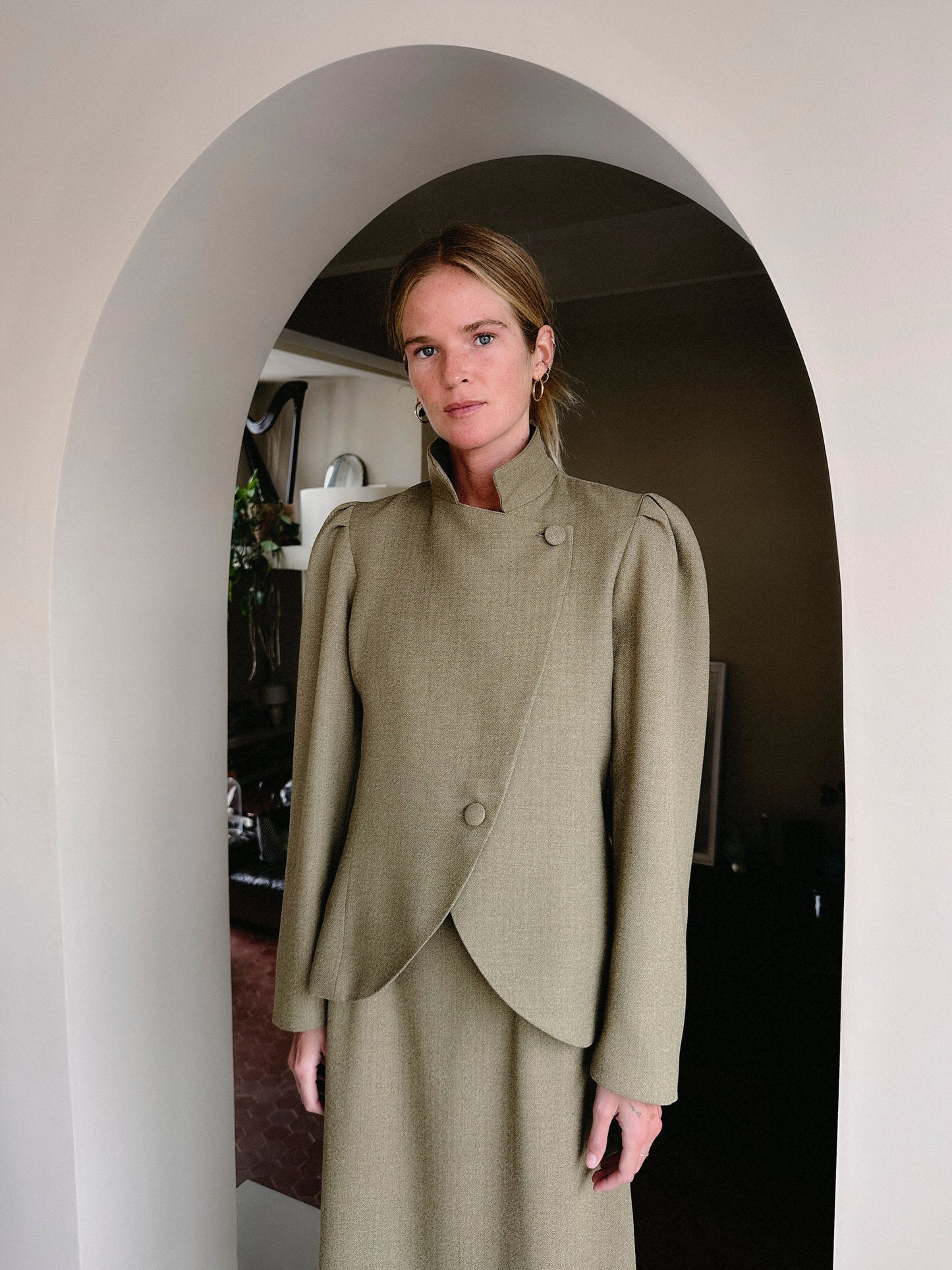 Olive Green Lana Blazer