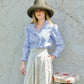 Sky Blue Willow Blouse