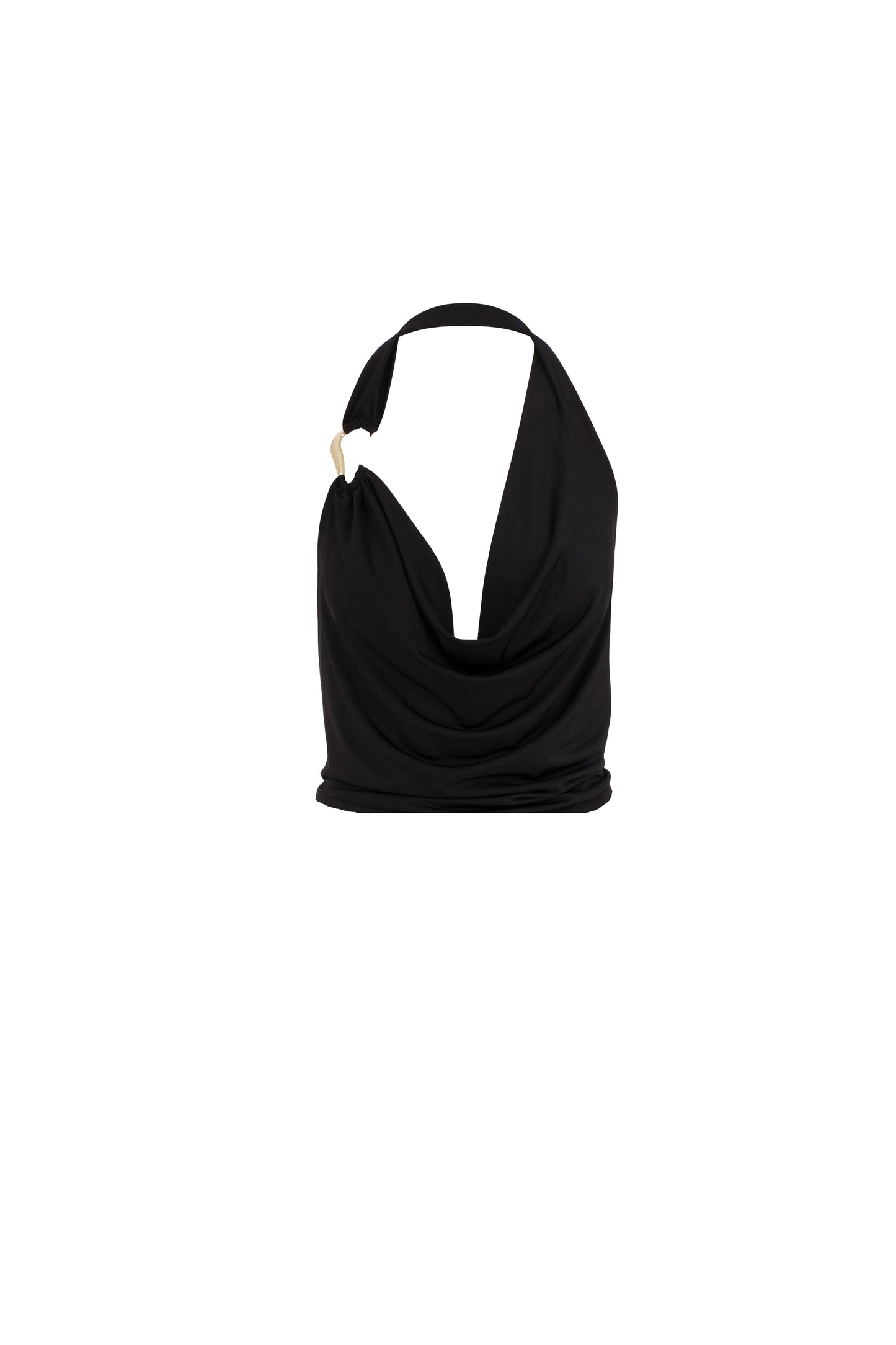 Franca Jersey Blouse in Black