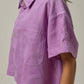 Rise Linen Shirt | Grape Purple