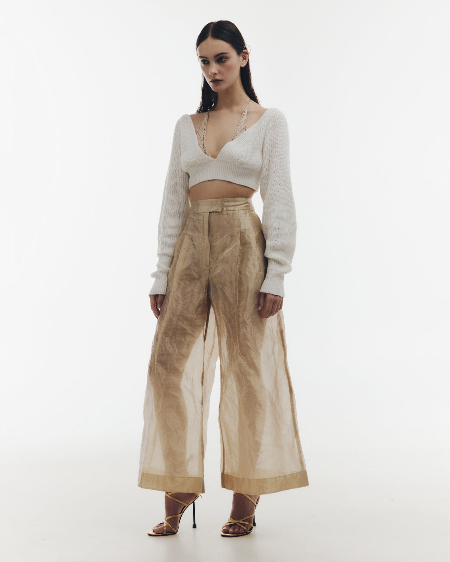 Oro organza pants