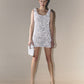 Reflective couture mini dress