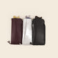 MAKALU - Bordeaux leather glasses case & burgundy leather braiding