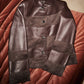 Limited Edition Dark Chocolate leather and suede jacket