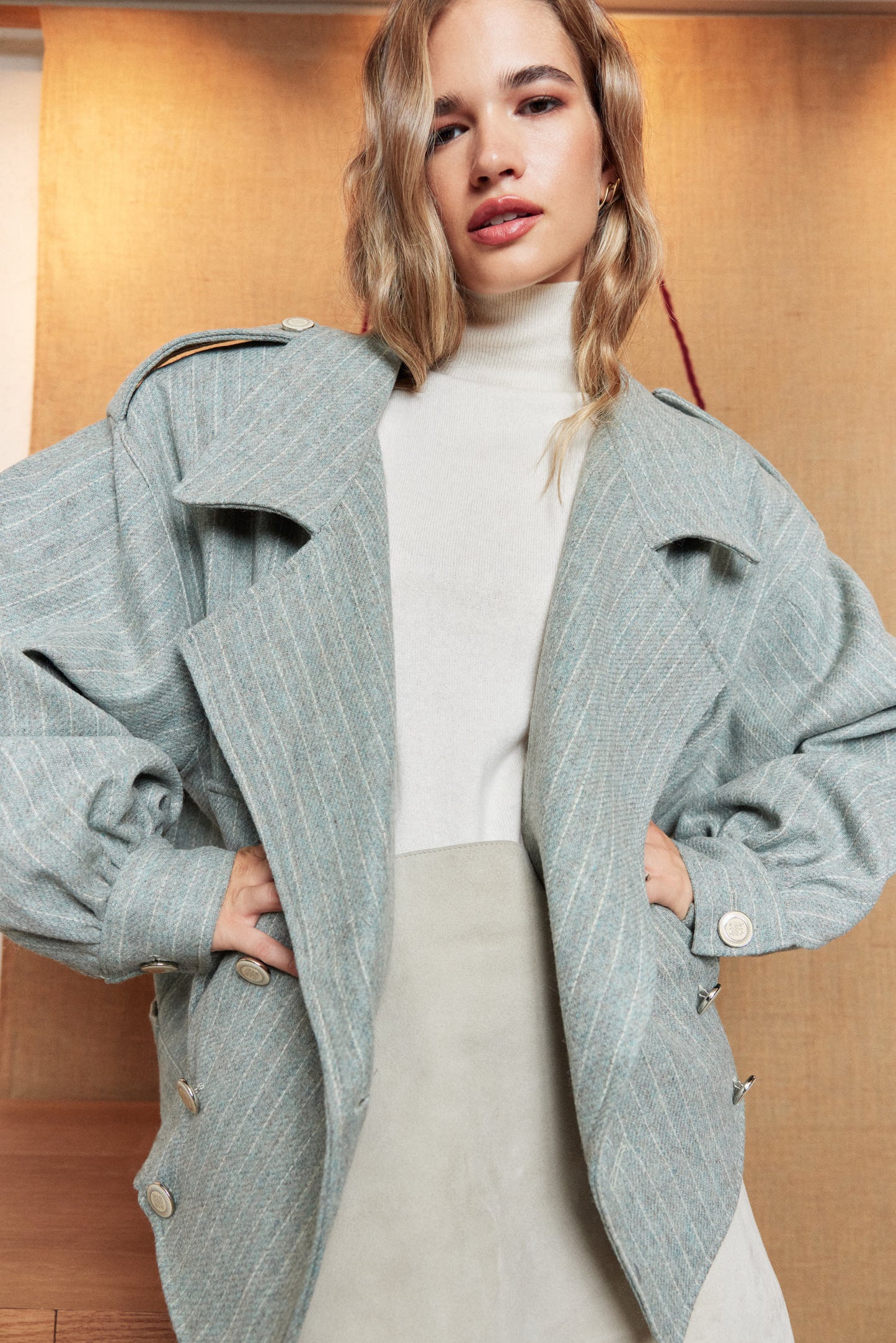 Mint Wool Coat