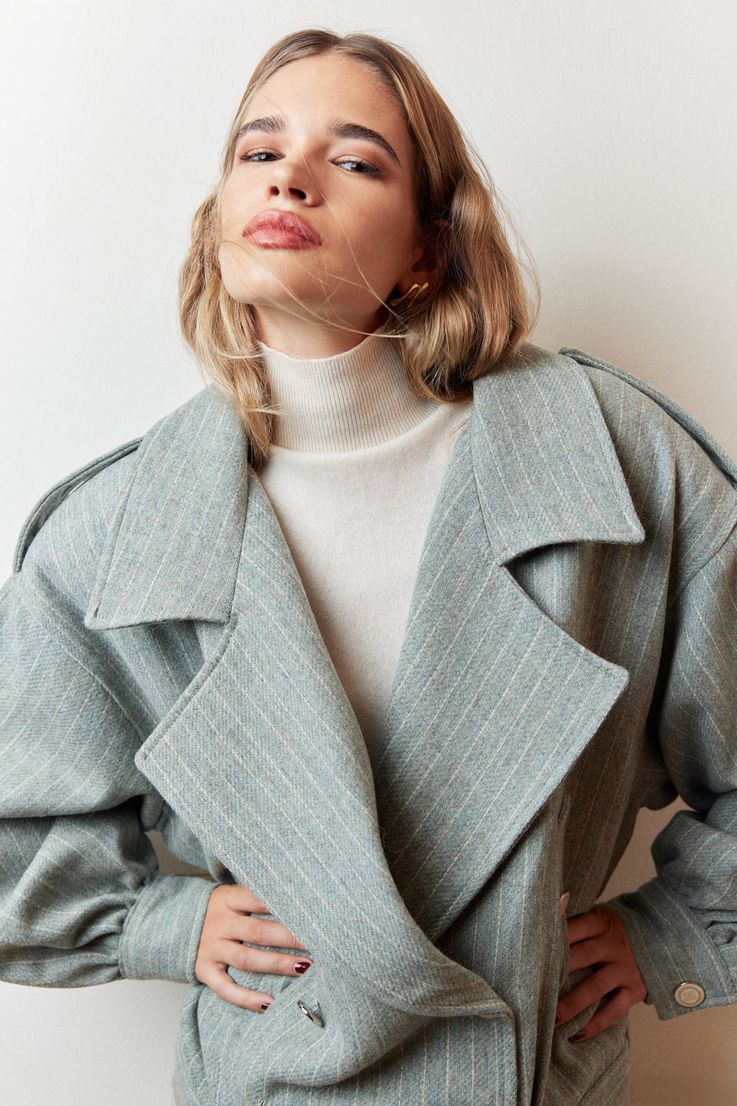 Mint Wool Coat