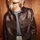 Limited Edition Dark Chocolate leather and suede jacket