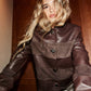 Limited Edition Dark Chocolate leather and suede jacket