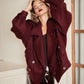 Red Wine Wool Coat