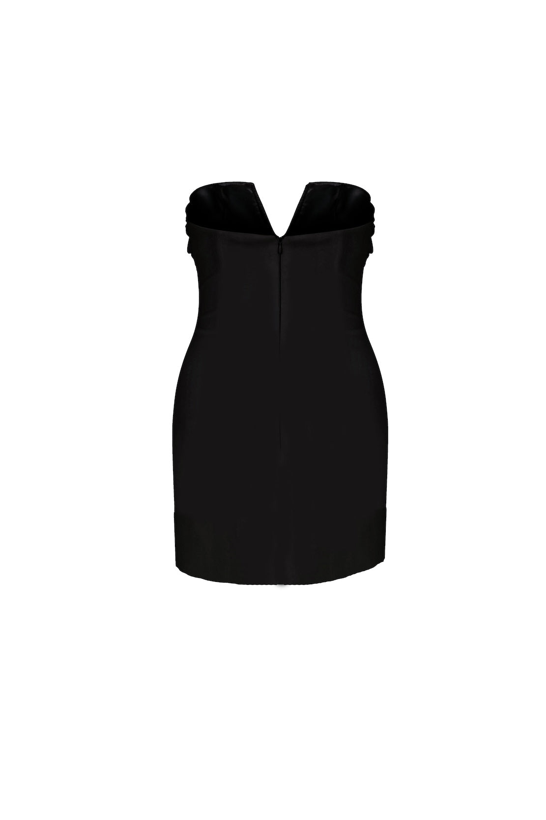 Miora Crepe Mini Dress in Black