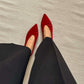 Coco Velvet Fire Dancers Flats