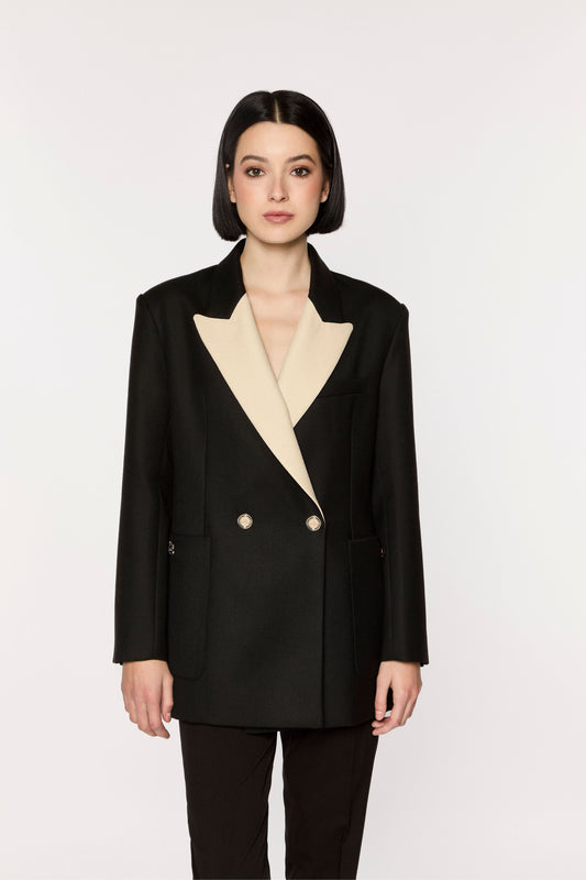 Riganti Black Wool Blazer