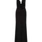 Dakota Long Jersey Dress in Black