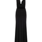 Dakota Long Jersey Dress in Black