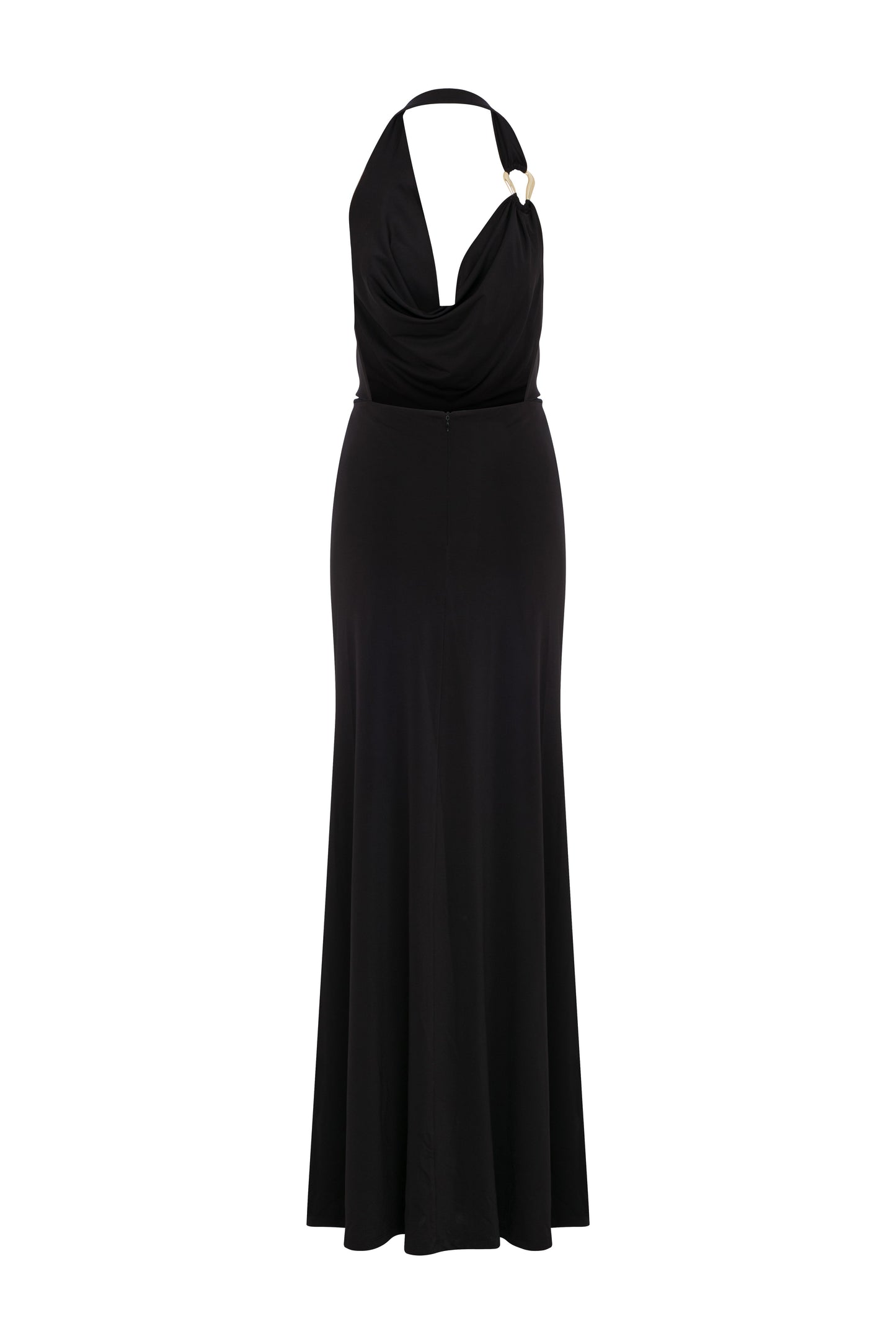 Dakota Long Jersey Dress in Black