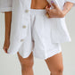 Dancer Linen Short - White