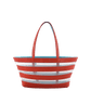 Barco Leather and Tulle - Red Tote Bag Lidia Muro 