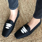 Black Casablanca Raffia Moccasin Sandals Momoc Shoes 