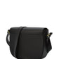 Black leather flap shoulder bag Handbags Leandra 