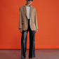 Boxy Wool Blazer in Camel Nazli Ceren 