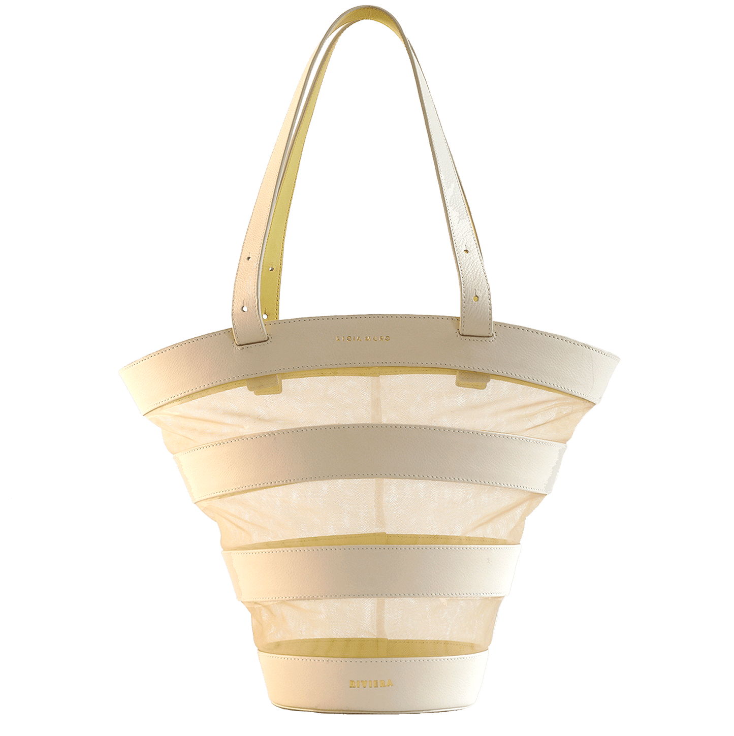 Bucket Bag - Cream Handbags Lidia Muro 