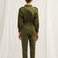 Dorothy Cotton Jumpsuit in Green Nazli Ceren 