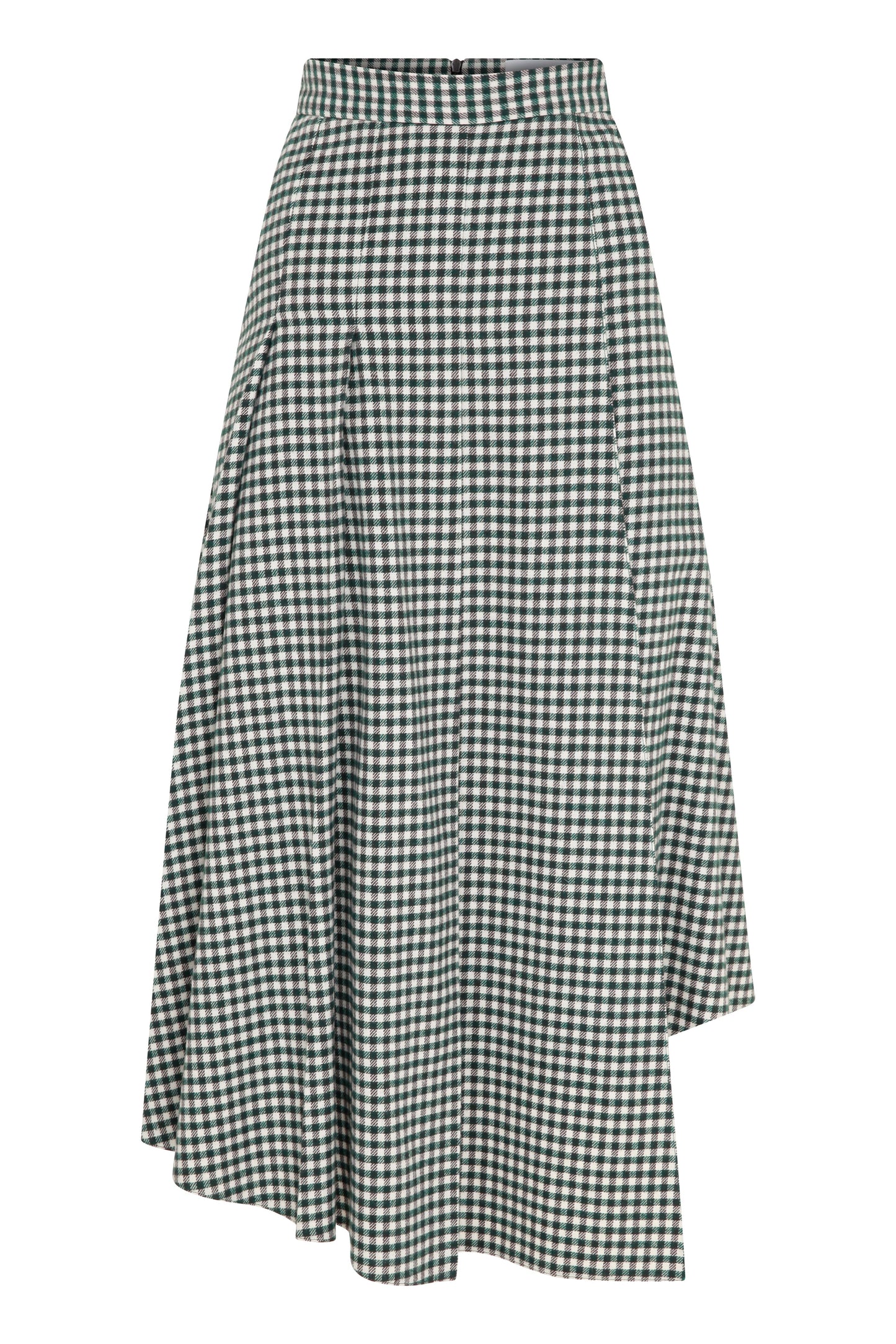 Eliza Plaid Assymetric Skirt Midi Skirt Nazli Ceren 