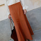 Orange Wool Skirt