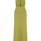 Ines Jersey Long Dress in Green Glow Dresses Nazli Ceren 