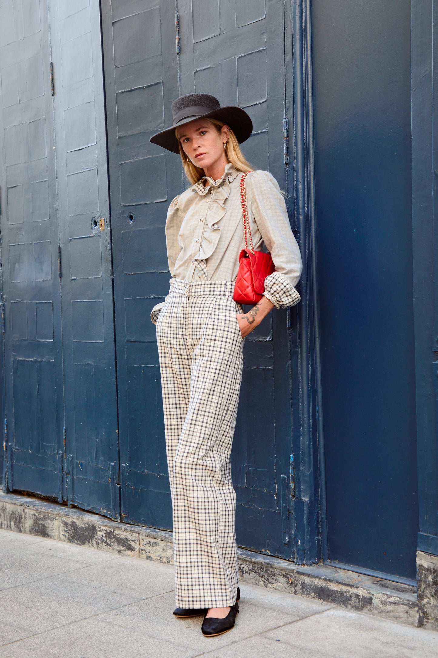 Black and White Checkered Pants