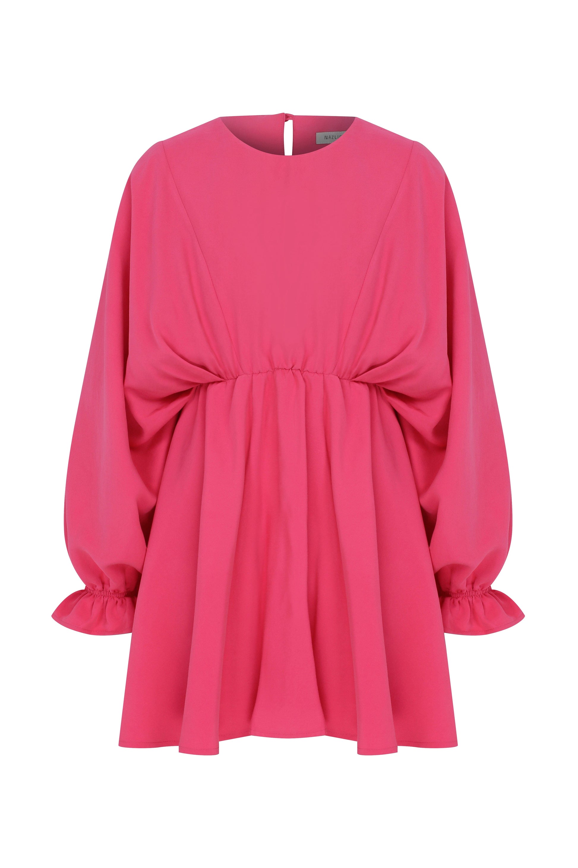 July Ruffled Mini Dress in Virtual Pink Dresses Nazli Ceren 