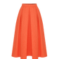 June Midi Skirt in Spicy Orange Skirts Nazli Ceren 