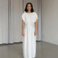 Leontovych White Cupro Handmade Embroidery Dress