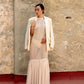 Light Weight Cotton Knit Oversized Blazer Sand Blazer Women Relax Baby Be Cool 