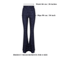 Maisy Sequin Flared Trousers in Midnight Blue Pants Nazli Ceren 