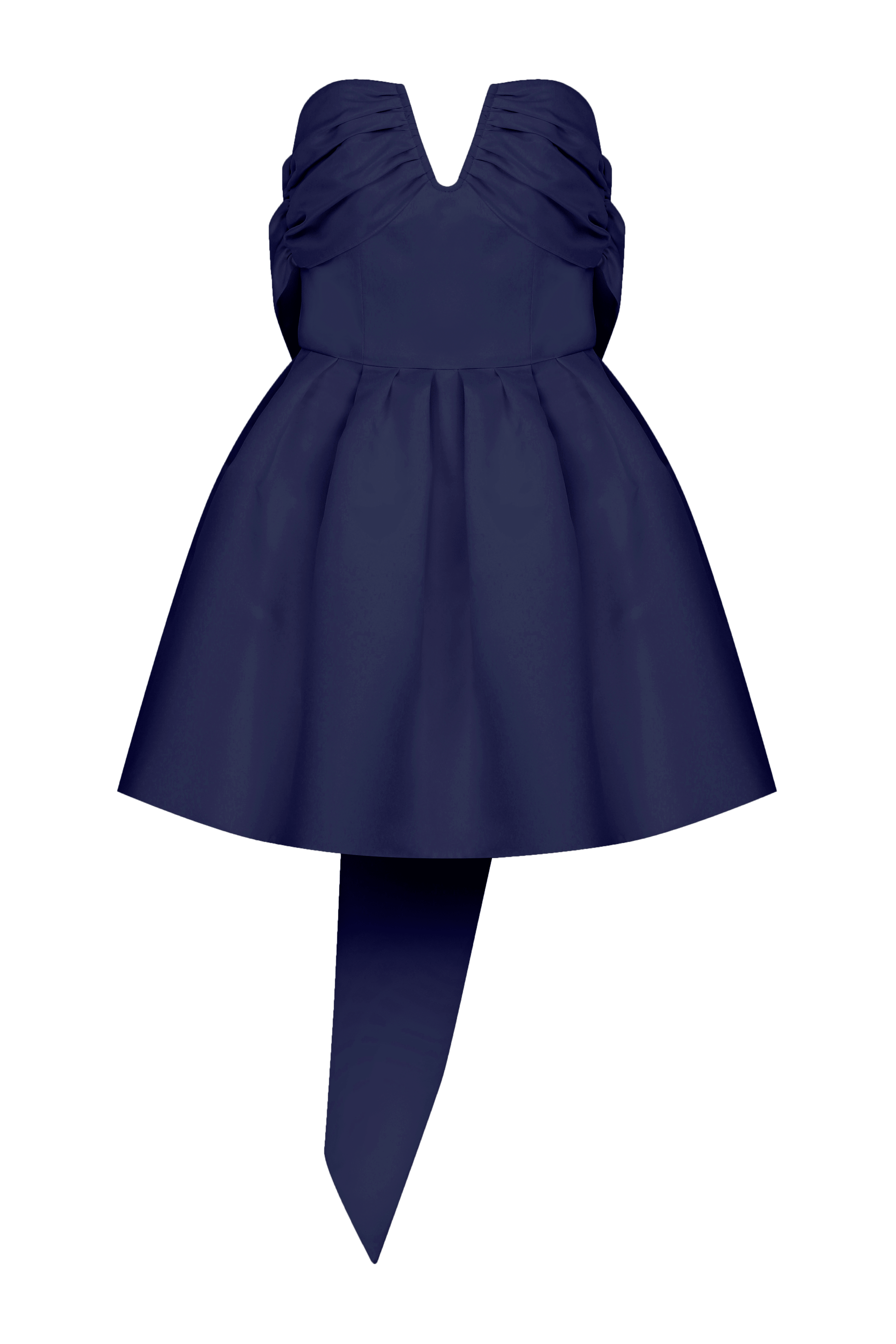 Miro Strapless Mini Dress in Midnight Blue Dresses Nazli Ceren 