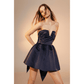 Miro Strapless Mini Dress in Midnight Blue Dresses Nazli Ceren 