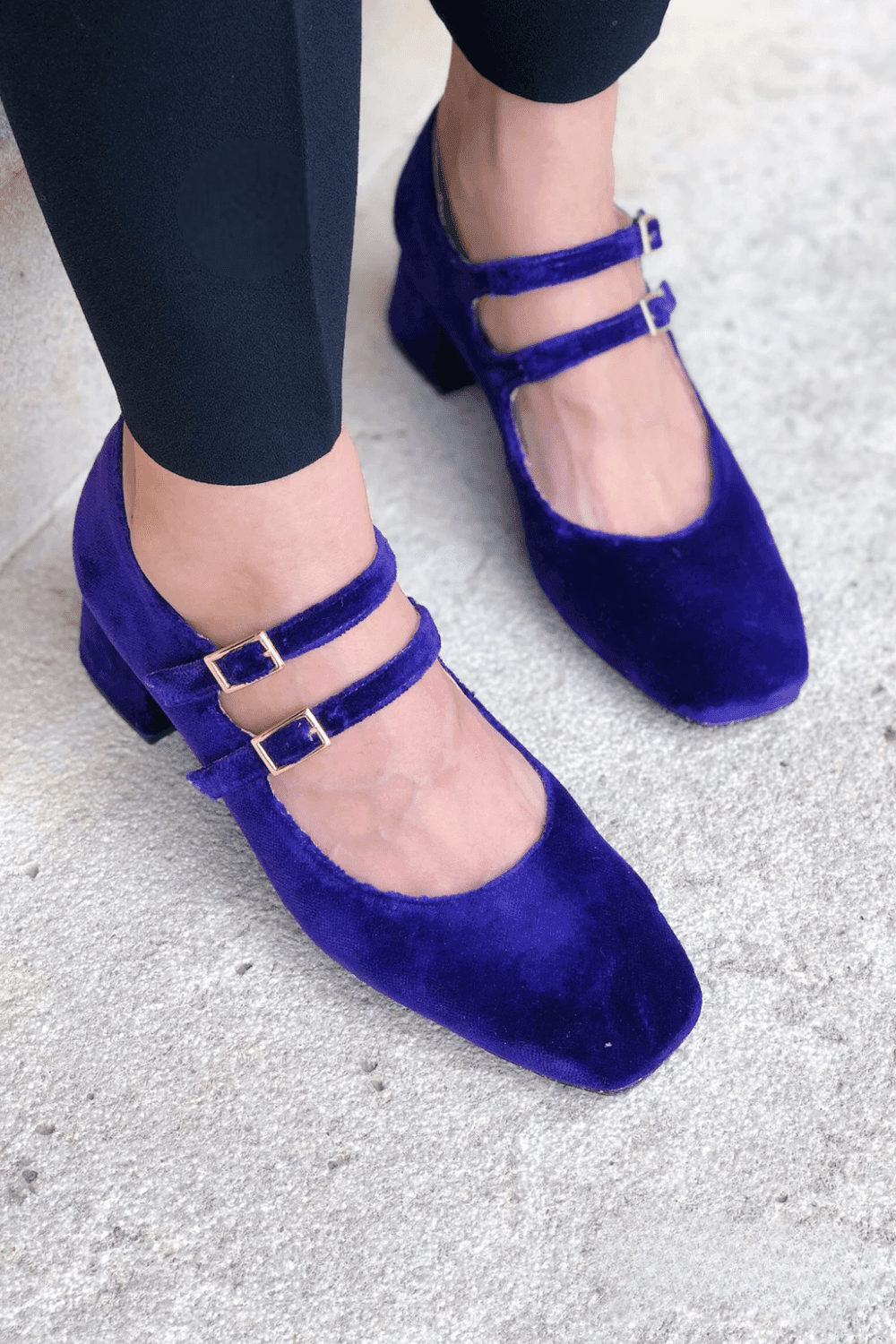 Montmartre Violet Heels Ballerinas Momoc Shoes 