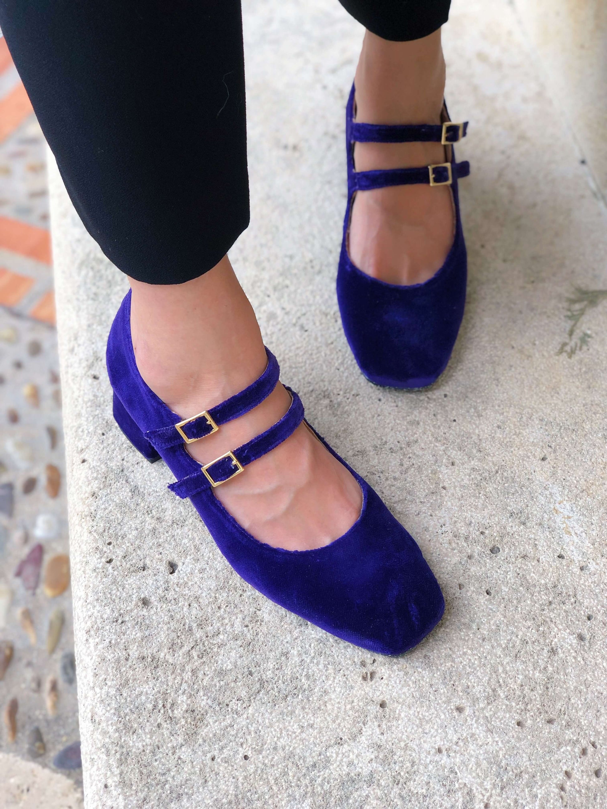 Montmartre Violet Heels Ballerinas Momoc Shoes 