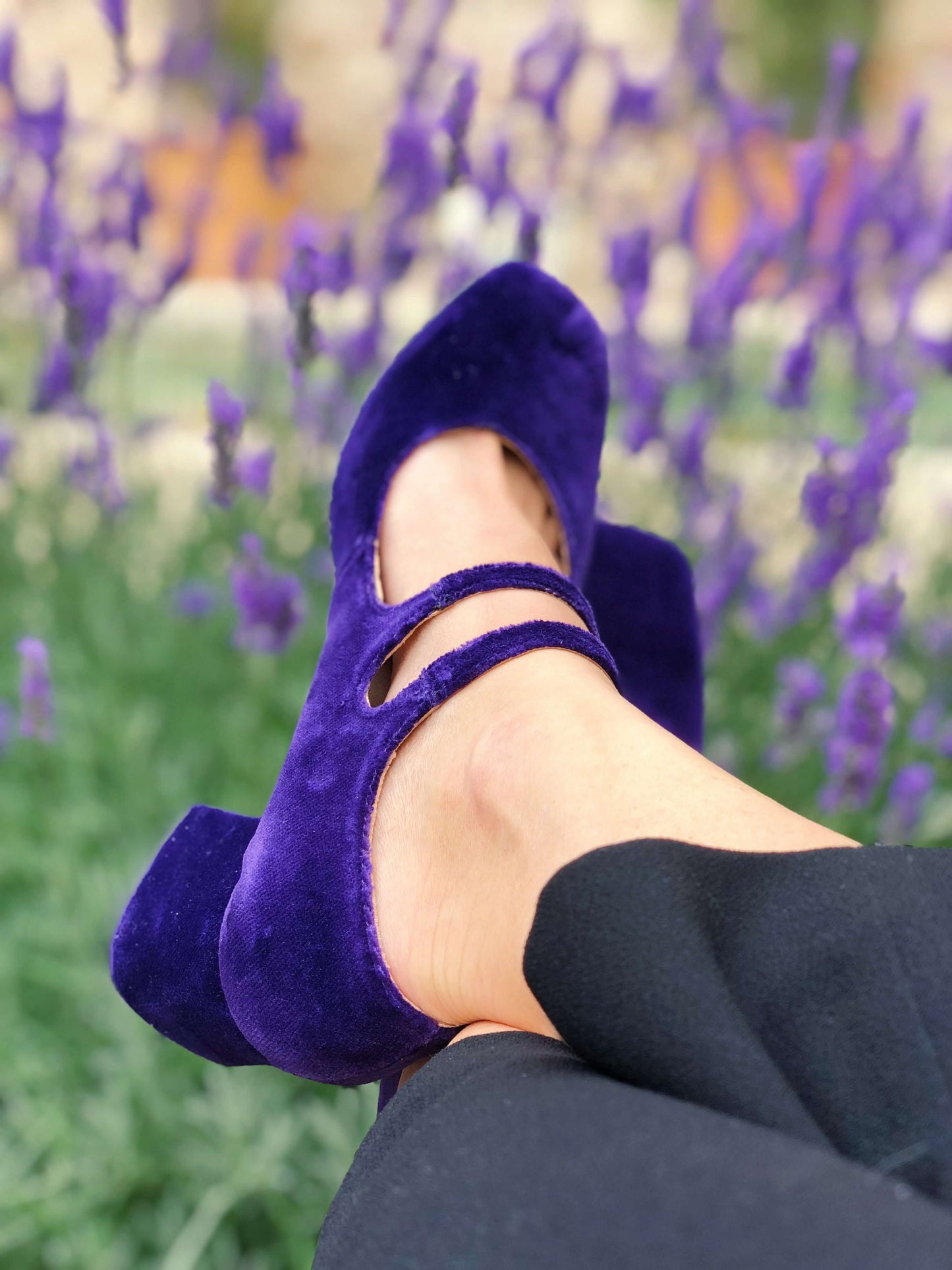 Montmartre Violet Heels Ballerinas Momoc Shoes 