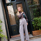 Gray Diplomatic Stripe Pants