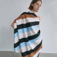 The Diagonal silk scarf wrap 120cm / camel