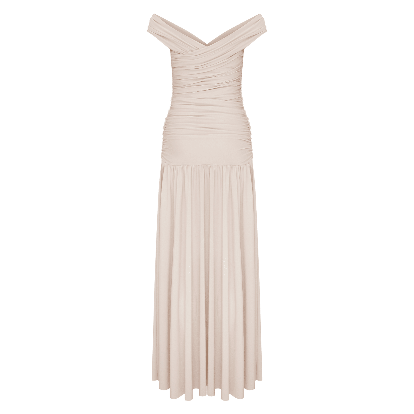 Purley Jersey Long Dress in Cuban Sand Maxi Dress Nazli Ceren 