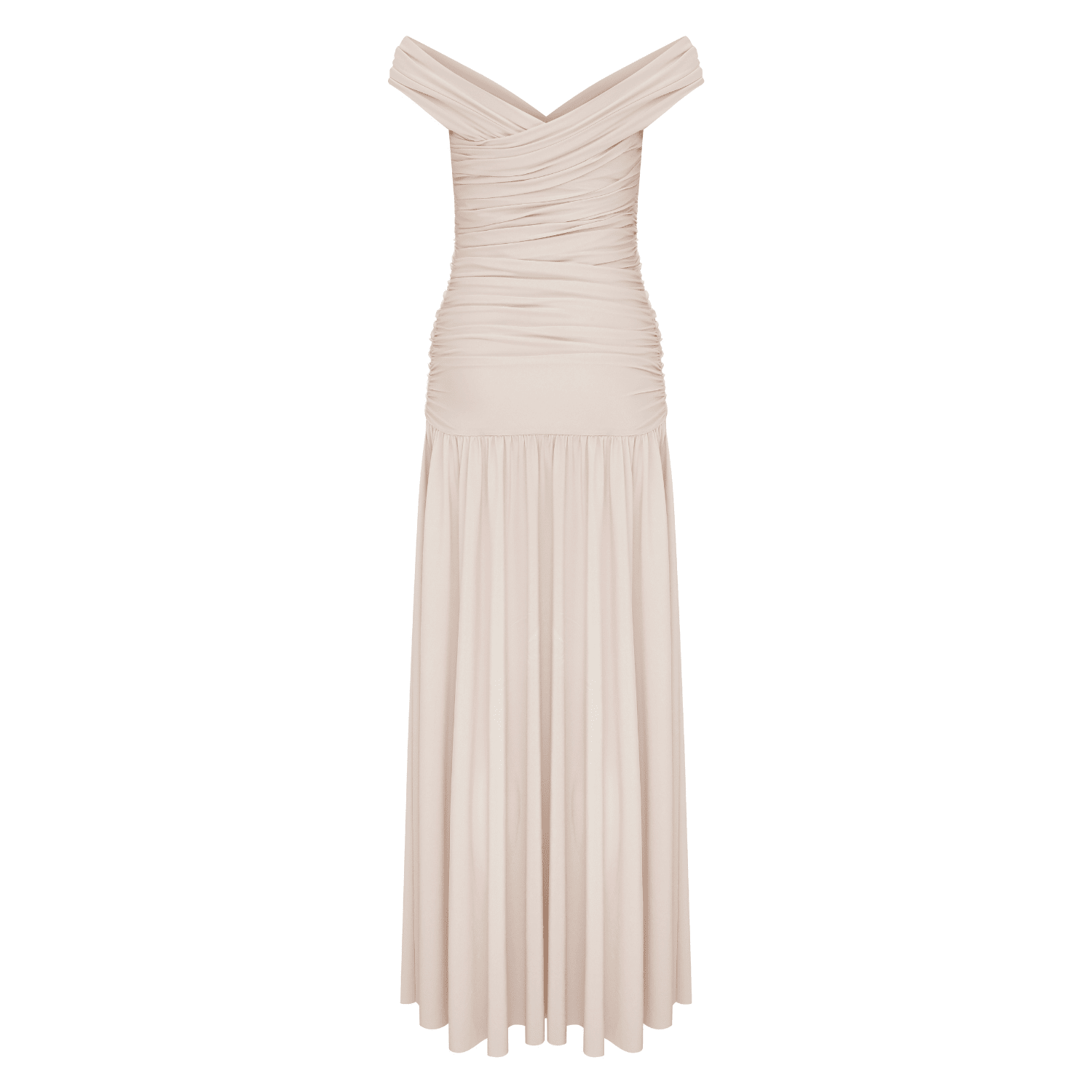 Purley Jersey Long Dress in Cuban Sand Maxi Dress Nazli Ceren 