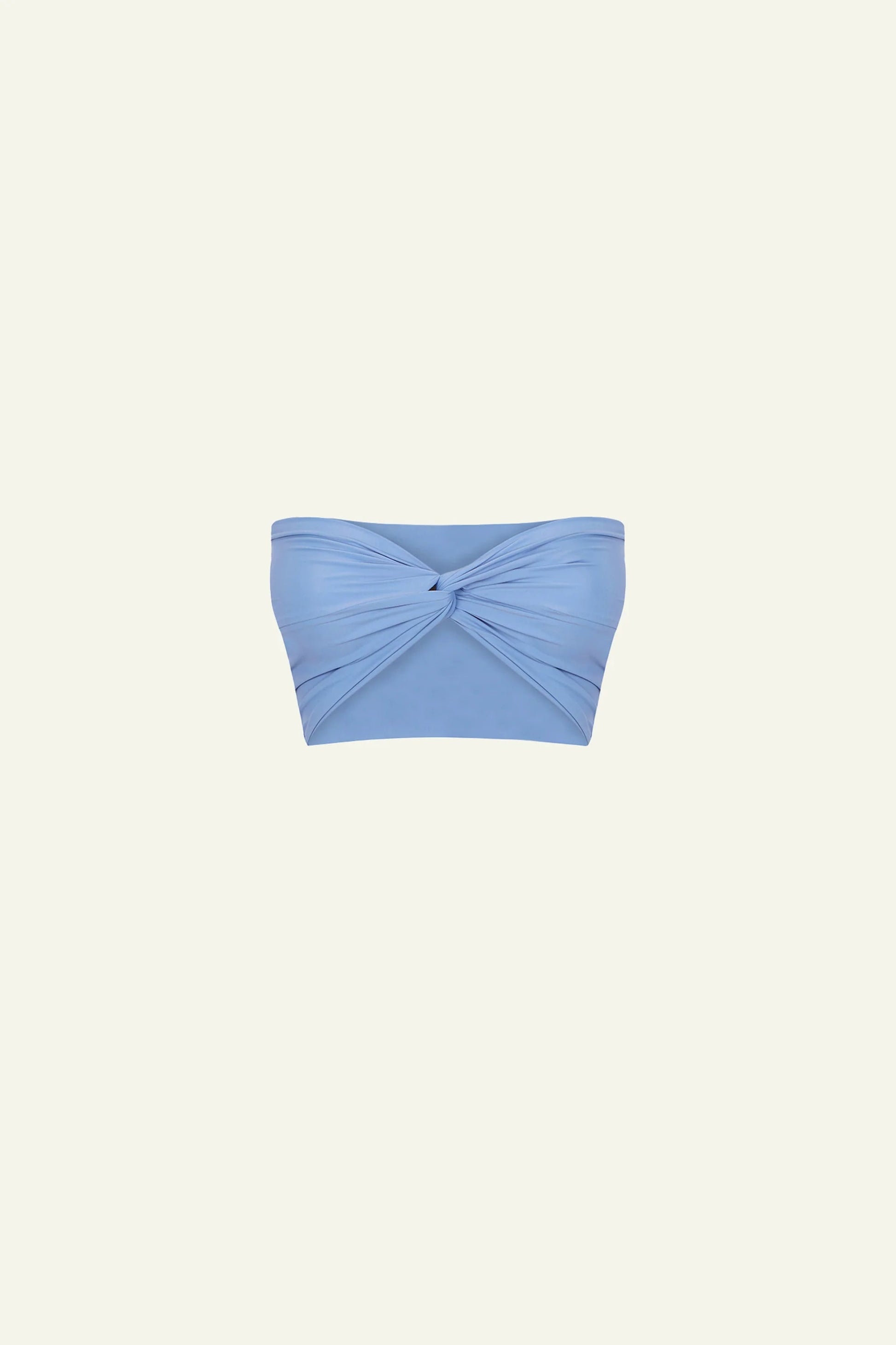 Raquel Twist Bikini Top in Aqua Blue (Limited Edition) Bikini Top 710 Studio 