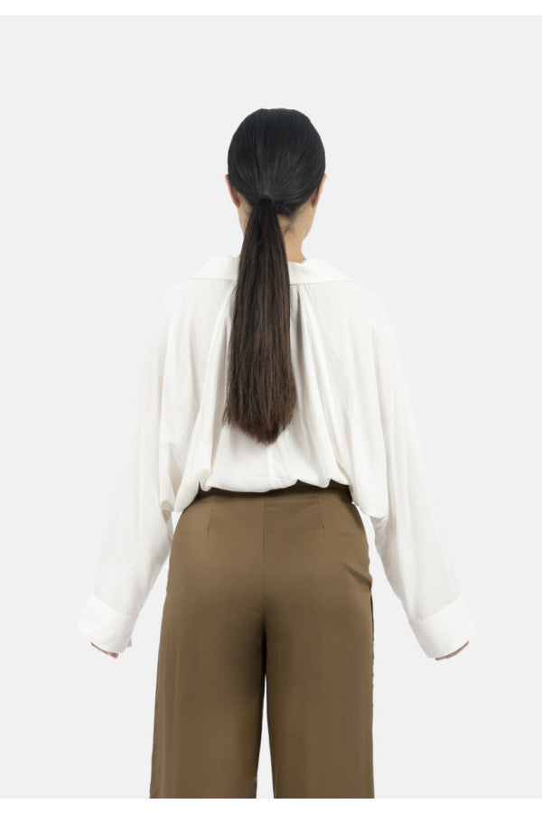 Siena Batwing Sleeve Shirt in Creme - 1People at LabelRow