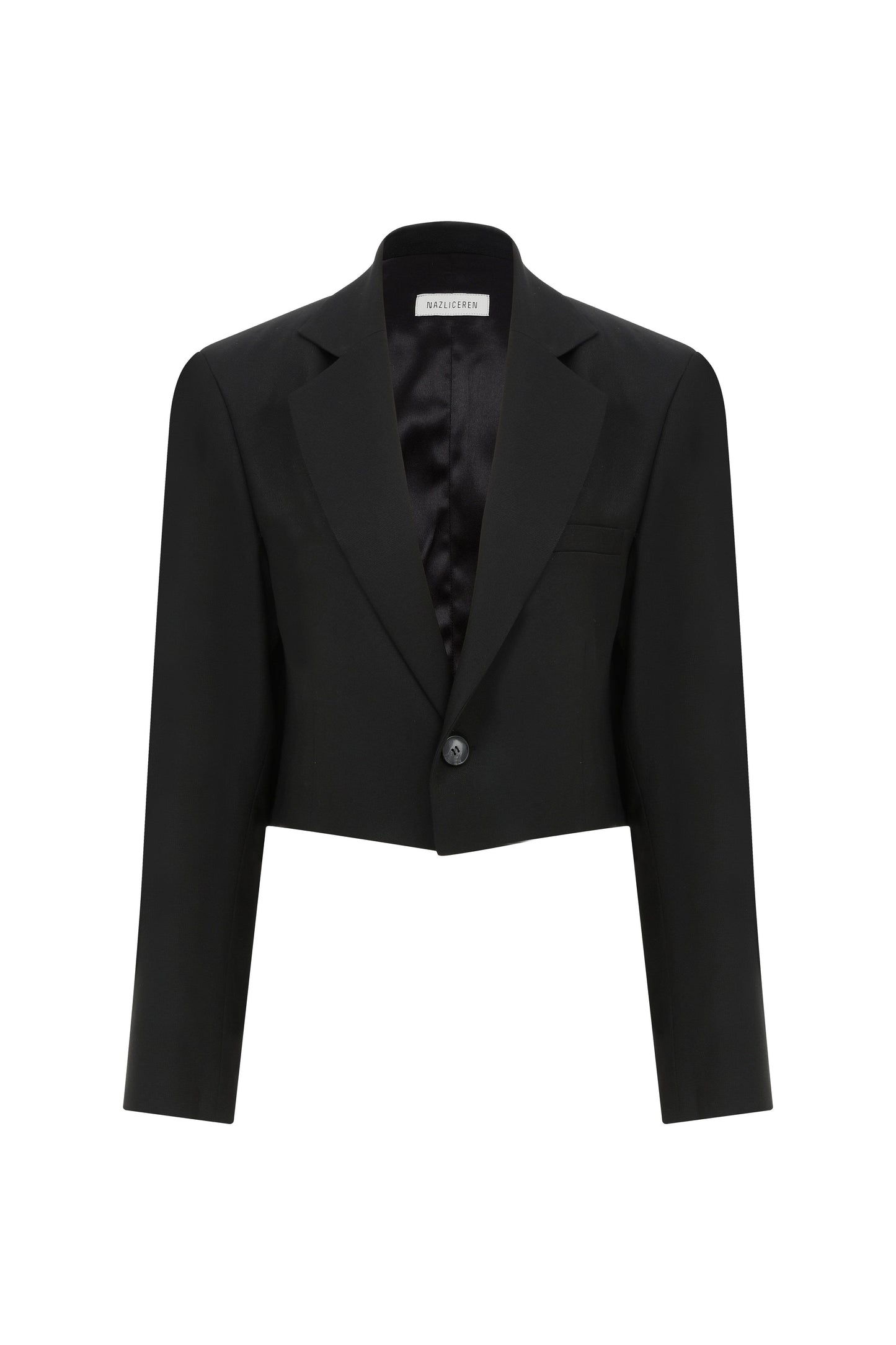 Siera Cropped Blazer In Black Coats & Jackets Nazli Ceren 