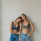 Stone Beat Blue Top Crop Tops Bradhy 