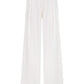 Tina Trousers in White with Satin Waistband